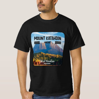 Katahdin-berget på maine usa-underbara berget t shirt