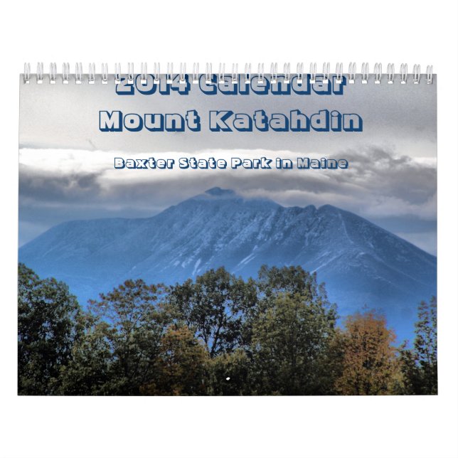 Katahdin för 2014 montering kalender (Omslag)