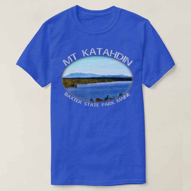 Katahdin Maine, den Underbarare bergssommarberget T Shirt (Design framsida)