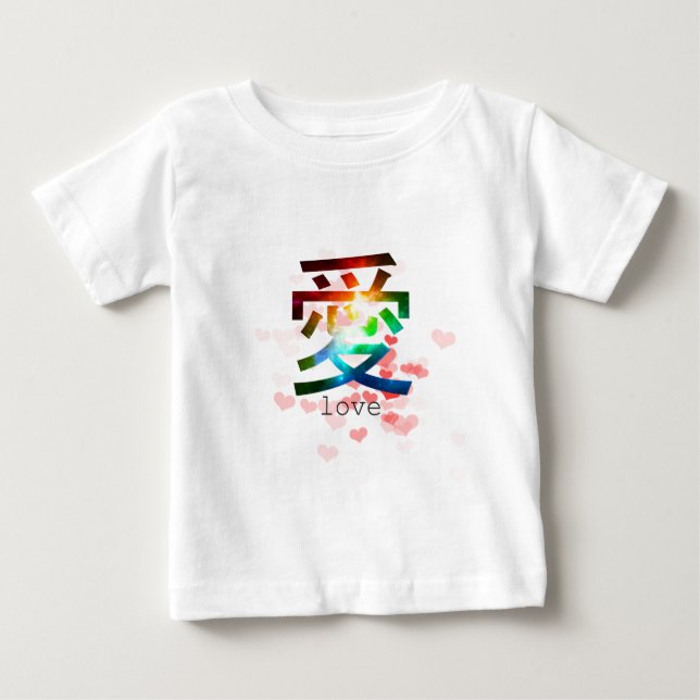 Katakana japan för japanskt ord för kärlek t-shirt (Framsida)