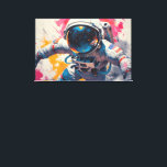 Katakomber av Månen-5 Canvastryck<br><div class="desc">Denna livfulla digitala konst visar en astronaut som stirrar ut i rymden.</div>