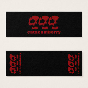 katakomberryssar BOOKMARKER Litet Visitkort