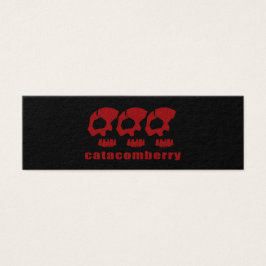 katakomberryssar BOOKMARKER Litet Visitkort