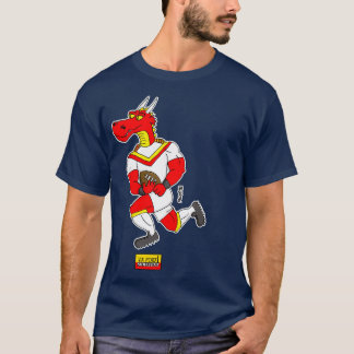 Katalansk dragon rugby-spelare t shirt