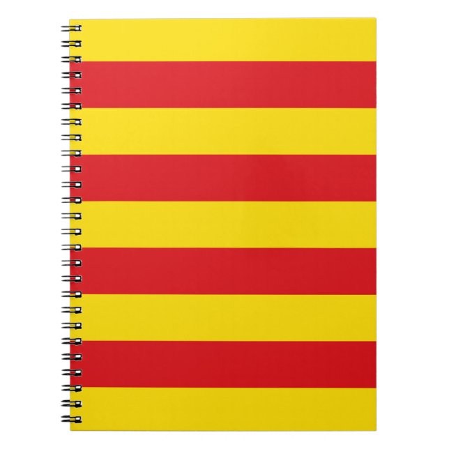 Katalanska Flagga Anteckningsbok (Framsidan)
