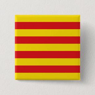 Katalanska Flagga Knapp