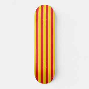 Katalanska Flagga Mini Skateboard Bräda 18,5 Cm