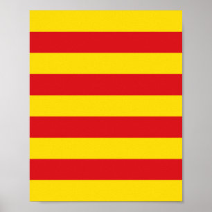 Katalanska Flagga Poster