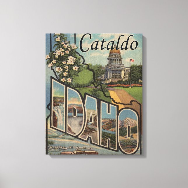 Kataldo, Idaho - Stora Brev-Scenes Canvastryck (Framsida)