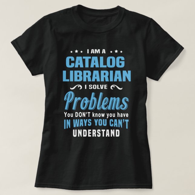 Katalogbibliotekarie T Shirt (Design framsida)