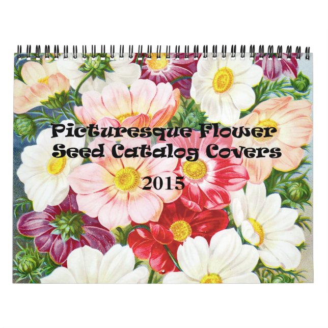 Katalogtäcke för bildskärmsblomning kalender (Omslag)