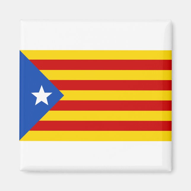 Katalonia flagga magnet (Framsidan)