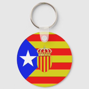 Katalonien flagga nyckelring