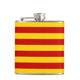 Katalonien Flagga och Katalonien - La Senyera/fars Fickplunta