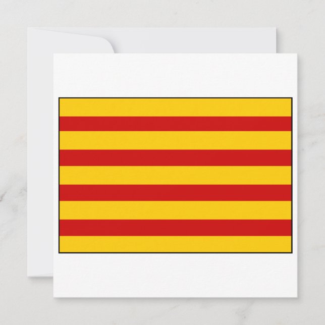 Katalonien Flagga Spanien Inbjudningar (Framsida)
