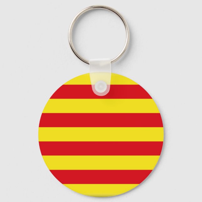 Katalonien (Spanien) Flagga Nyckelring (Framsida)