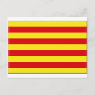 Katalonien (Spanien) Flagga Vykort