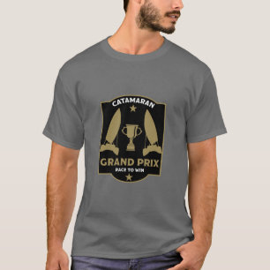 Katamaran Hydrofoil Segelbåt Tävling T Shirt