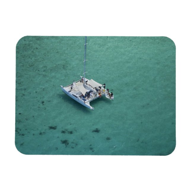 Katamaran, Mamanuca-öarna, Fiji, södra Stilla have Magnet (Horisontell)