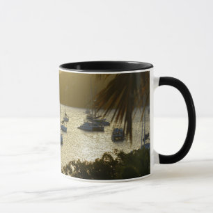 Katamaraner och segelbåtar mugg