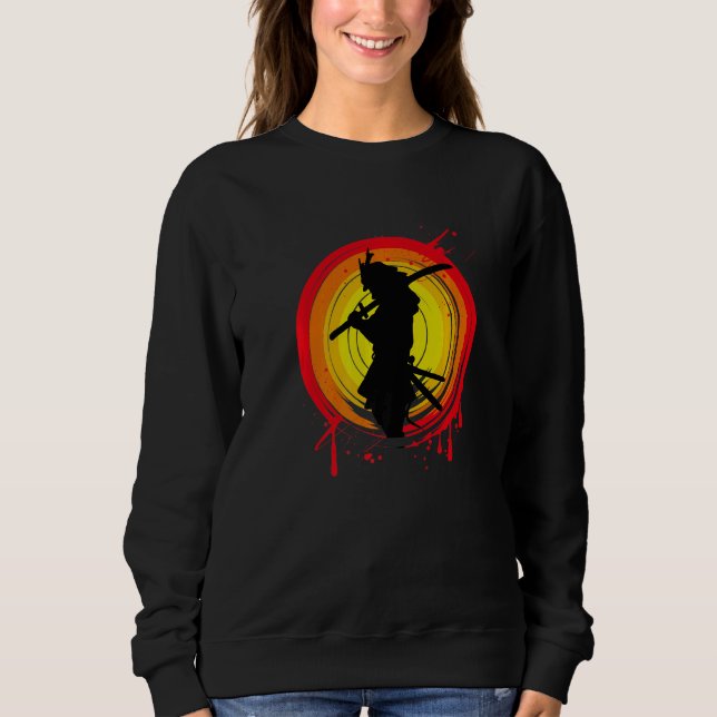Katana Samurai Bushido-kod T Shirt (Framsida)