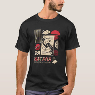 Katana Samurai Warrior Japanska Streetwear T Shirt