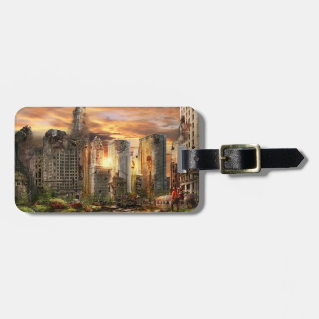 Katastrof - Chicago, IL - Måste gå ut med hunden Bagagebricka (Horisontell Framsida)