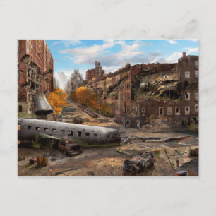 Katastrof - New York, NY - Ingen lämnat aktivering Vykort