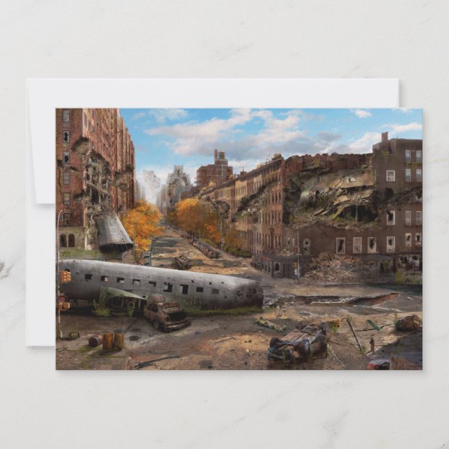 Katastrof - New York, NY - Ingen vänstersväng på r Inbjudningar (Framsida)