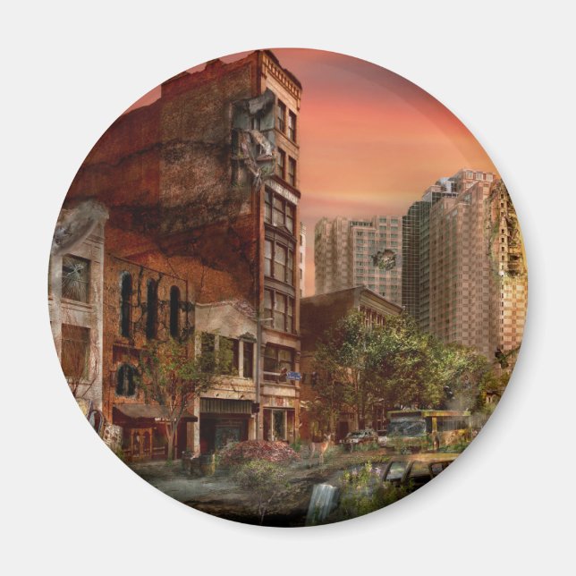 Katastrof - Pittsburgh, PA - Y2K-buggen Magnet (Framsidan)
