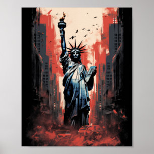 Katastrof runt Frihetsgudinnan Poster