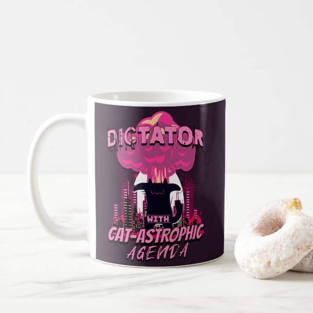 Katastrofatisk Arg, citattecken Kaffemugg (Med munk)