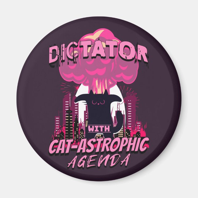 Katastrofatisk Arg, citattecken Magnet (Framsidan)