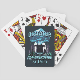 Katastrofatisk, funn kattdesign casinokort