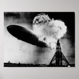 Katastrofen i Hindenburg - Zeppelin-explosionen Poster