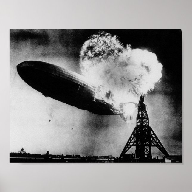 Katastrofen i Hindenburg - Zeppelin-explosionen Poster (Framsidan)