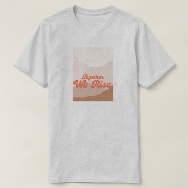 Katastrofen med orkanöversvämningar i bergsområden t shirt (Design framsida)