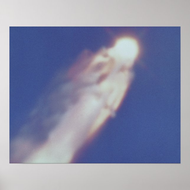 Katastrofen med rymdfärgen Columbia Poster (Framsidan)