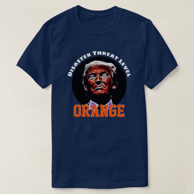 "Katastrofnivå - ORANGE" med Trump T Shirt (Design framsida)