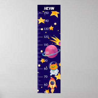 Katastronaut i diagram över rymdtillväxt poster