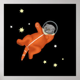 Katastronaut i en orange poster