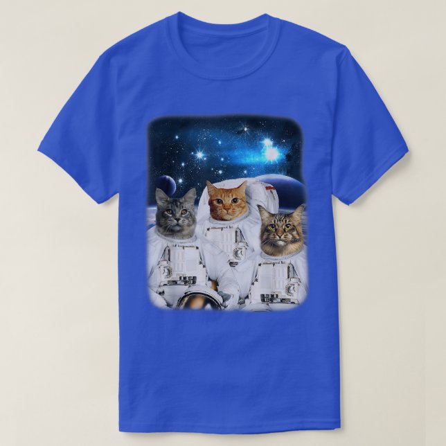 Katastronaut med katthuvud i Ga T Shirt (Design framsida)