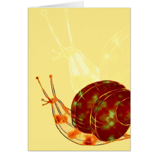 Katatsumuri eller snigelkort hälsningskort