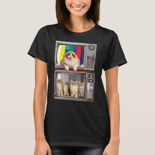 Katavision Old school Cats och Television T Shirt