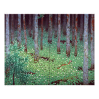 Katayama Bokuyo Mori Forest Poster