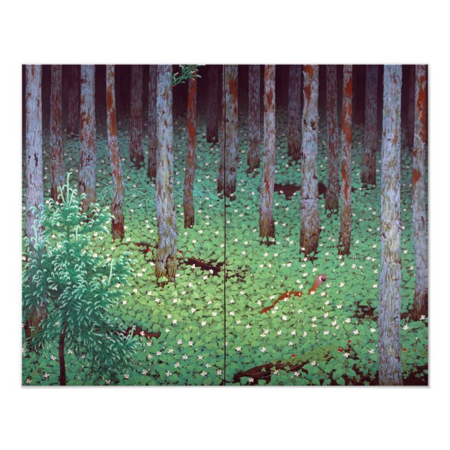 Katayama Bokuyo Mori Forest Poster (Framsidan)