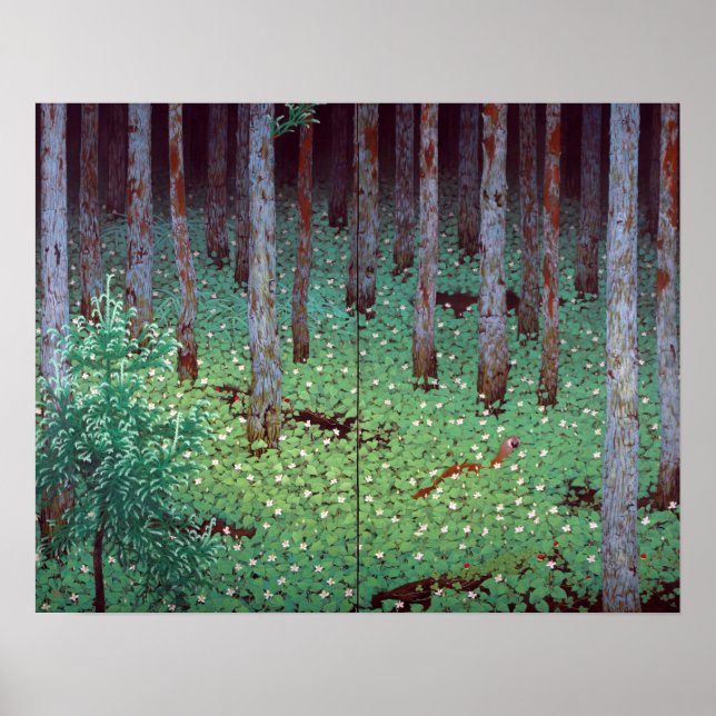 Katayama Bokuyo Mori Forest Poster (Framsidan)