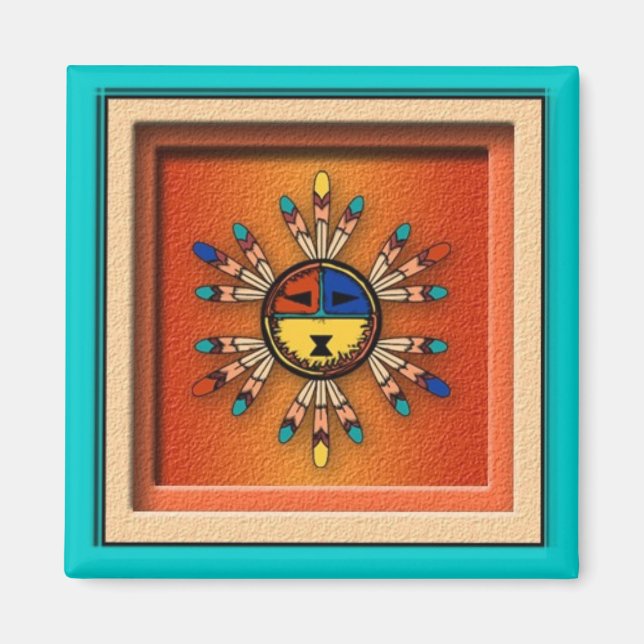 Katchina Sol Ansikte Magnet (Framsidan)