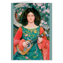 Kate Bunce Melody / Musica 1895-1897 Greeting Card