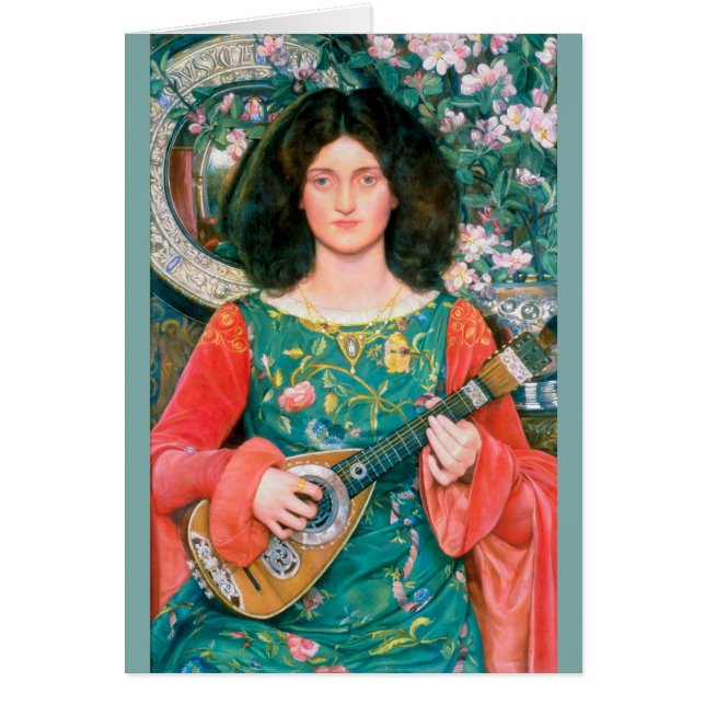 Kate Bunce Melody / Musica 1895-1897 Greeting Card Hälsningskort (Framsidan)
